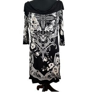 White House Black Market Pull On Cowl Neck Dress. Size Large (Womens 12)